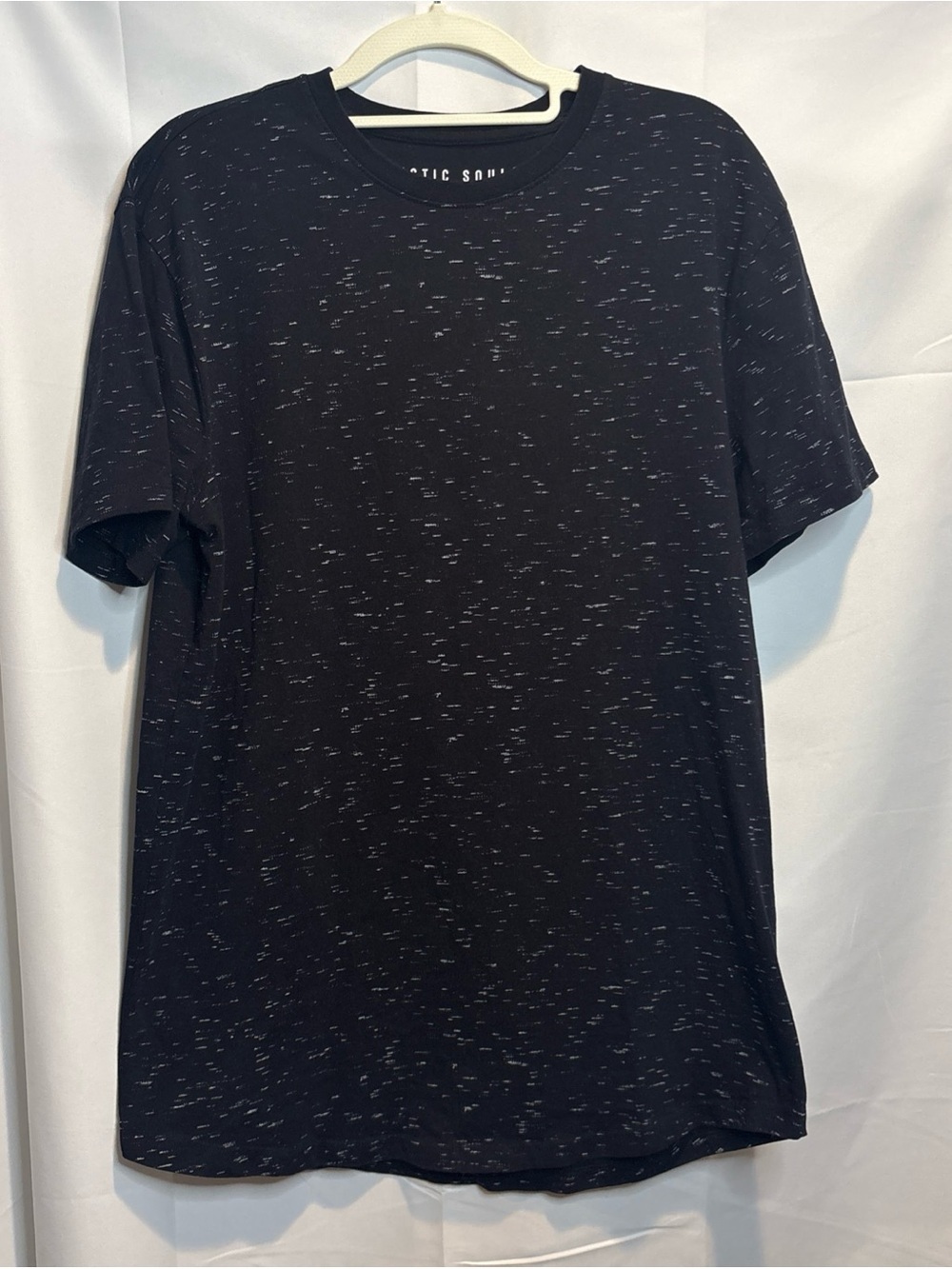 Women's Black Heather Short Sleeve Crew Neck Tee